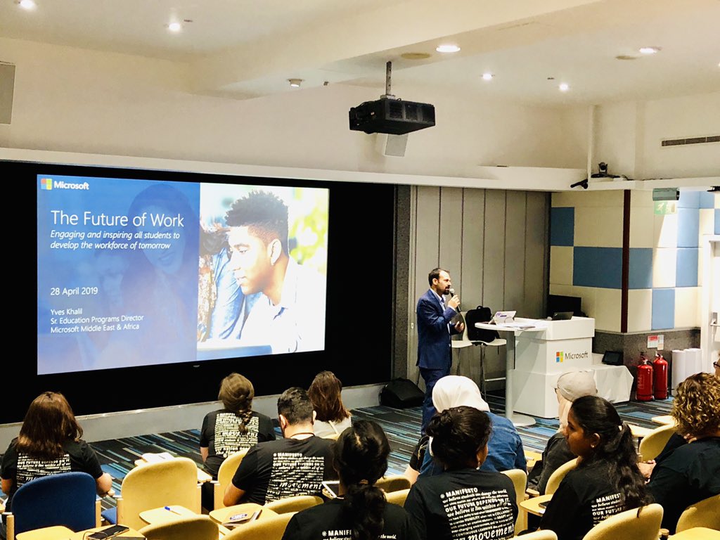 uifellows's tweet photo. This morning at the #uifmeetup in the UAE, we’re @Microsoft learning about innovation culture, AI and the future of work #uifellows https://t.co/F2JRrvKZAh