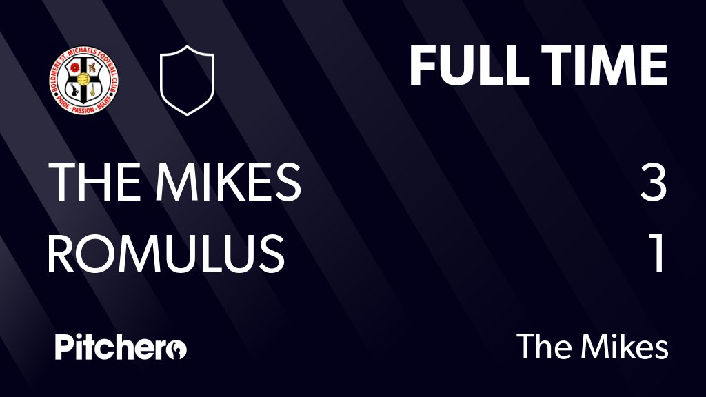 themikesfc's tweet photo. FULL TIME: The Mikes 3 - 1 Romulus
#THEROM #Pitchero
https://t.co/q7EVaLDAzO https://t.co/MKWgCfBMrW