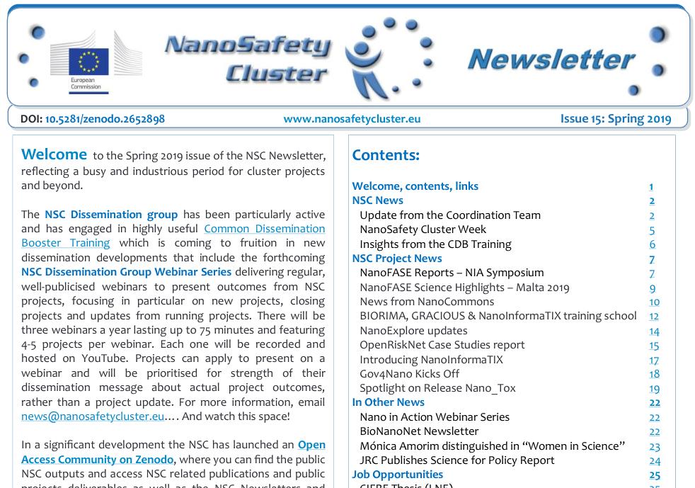 NSC Community (former EUNanoSafety Cluster) tweet media