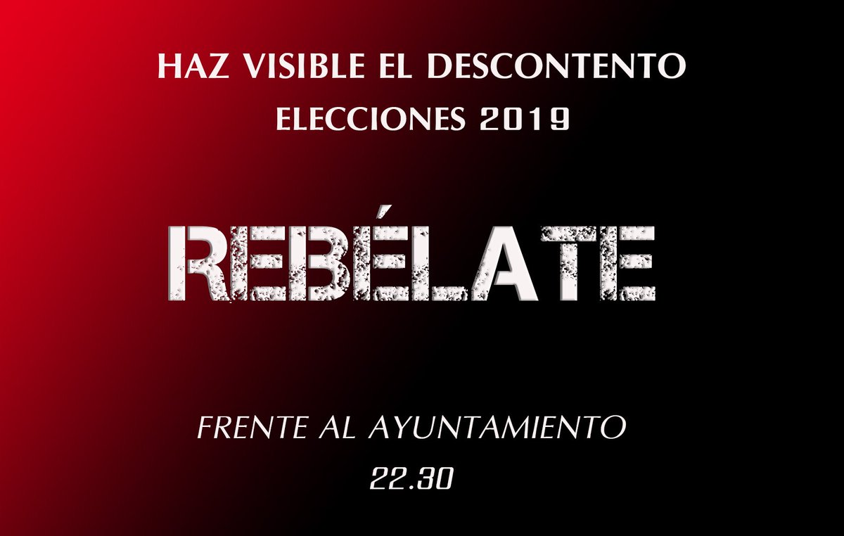NocheEnPie's tweet photo. Cuando pasen estas #EleccionesGenerales28Abril hay volver a las calles y a las plazas. #VOX entrará en las instituciones y muchos votarán/votaremos desde el miedo por la opción "menos mala". La #Democracia no se resuelve sólo con #votar. Nos vemos en las plazas y calles. https://t.co/5rTVAuCiS9