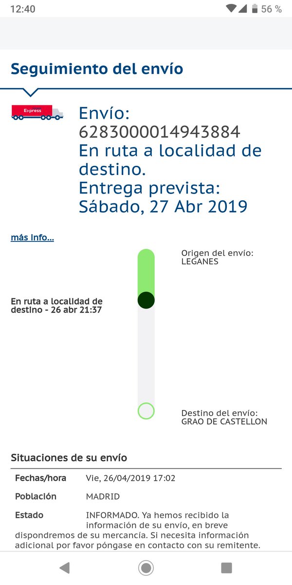 Monopolio caballo de Troya cómo utilizar Mr Javi on Twitter: "Hola @CorreosExpress , pagamos el envío urgente de  sábado. Sigo esperando? O como está la cosa? https://t.co/dZBl1zH4wN" /  Twitter