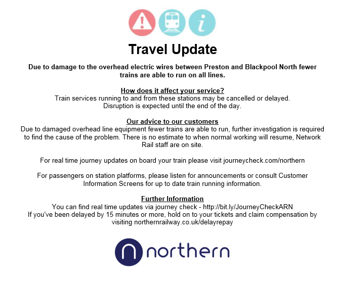 NORTHERN 🚆 tweet media