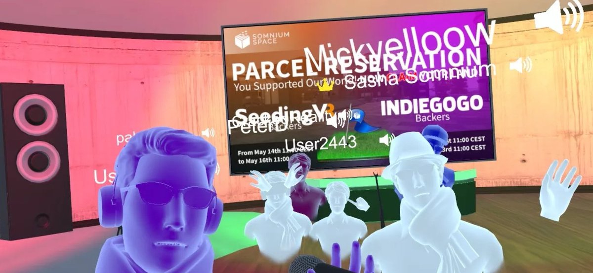 Huge announcement and milestone for #SomniumSpace and #VirtualReality. Yesterday during our #OpenMic night parcel reservation times for our @seedingu and <a href="/Indiegogo/">Indiegogo💡</a> backers were announced by <a href="/ASychov/">Artur Sychov ᯅ</a> to our community! Thank you for your support, now it is time to claim your land!
