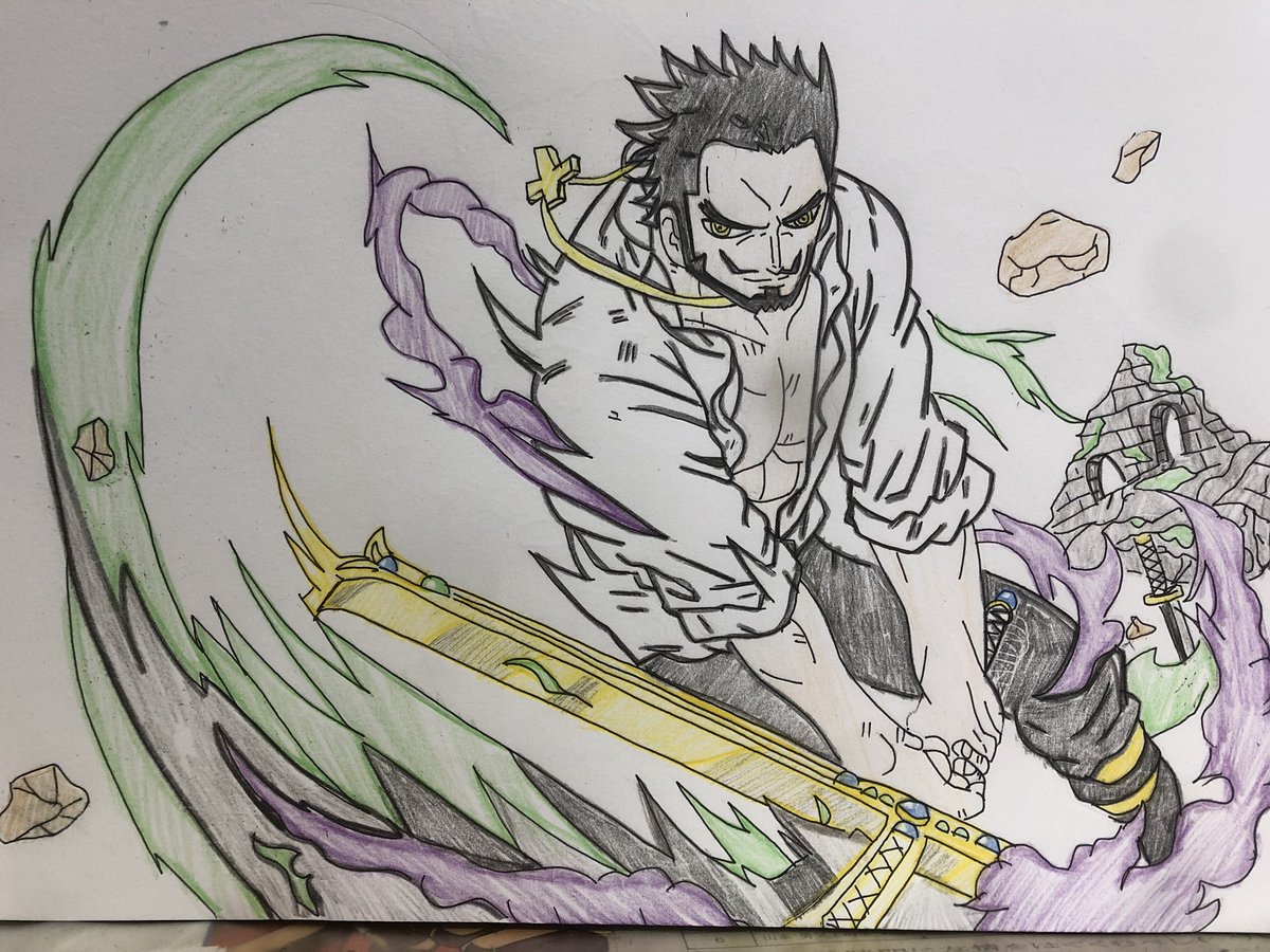 H Sur Twitter ジュラキュール ミホーク 鷹の目のミホーク 世界最強の剣士 王下七武海 ワンピース好きと繋がりたい 絵描きさんとつながりたい