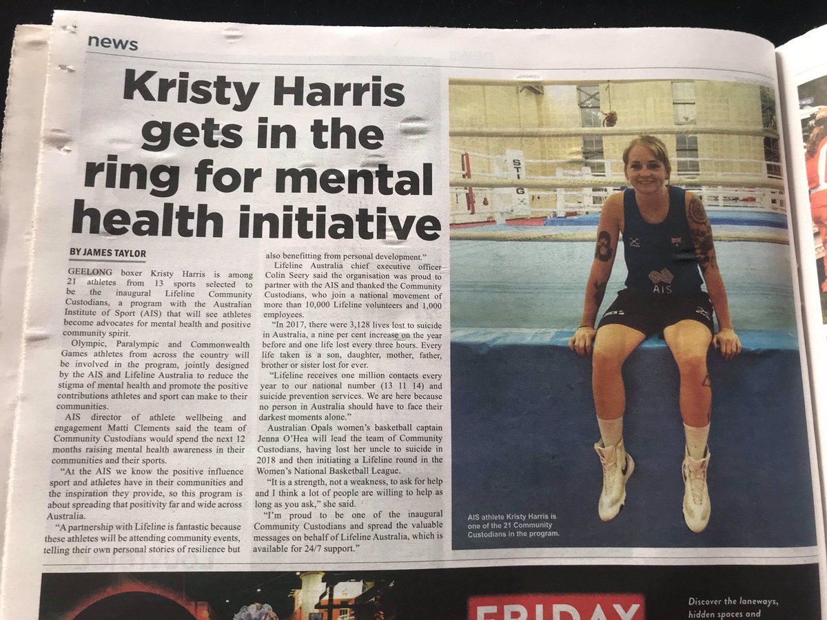 kristyharris51's tweet photo. @theAIS @BoxingAUS @LifelineAust https://t.co/6Smkr3eeJt