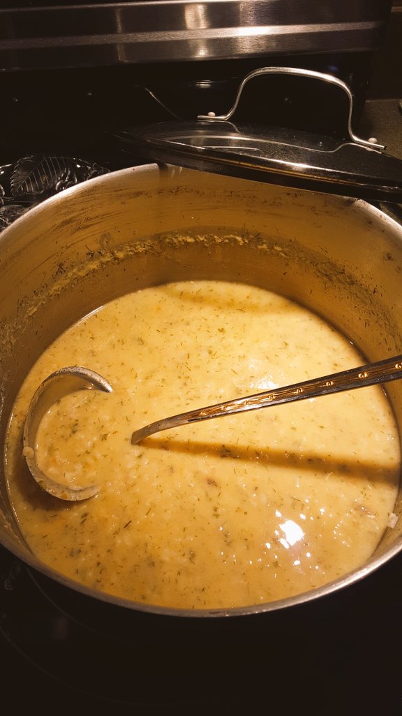 XifosPress's tweet photo. Ok, for #Greek ☦ #Orthodox #Pascha we make
"Mageritsa" (Easter Soup) and you need a lamb's head.
It took me years to get the courage to make it.
It's a delicious soup to re-introduce meat after 40 days
of fasting from it.

#HolyWeek #holyweek2019 #christosanesti #ΧριστοςΑνεστη https://t.co/FlaMjj14Kq