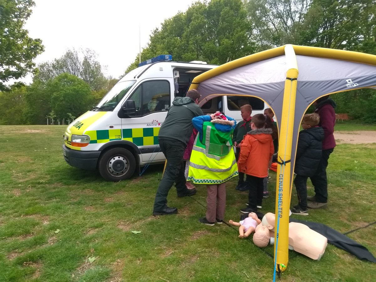 So good to see cubs from all over the district learning so many valuable #SkillsForLife from fire lighting to first aid.