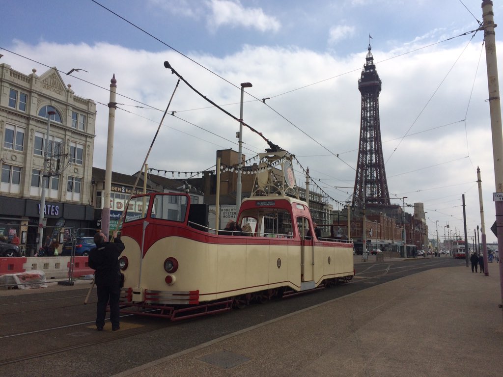 Dare to go topless? Today we have open top Boat 227 and Balloon 723 on the prom. Look out for 723s new advert for @FdFestTramSun. Tours every 20 mins PleasureBeach-NorthPier only £3.50ad/£2ch round tour!