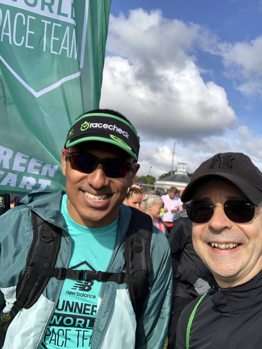 Just met my new best friend for the race, Raj from Kings Heath Running Club who will be our pace man 😁. 6 hours is my target time if you want to sponsor me for Team <a href="/NSPCC/">NSPCC</a> at uk.virginmoneygiving.com/NicholasKaleni…  #teamnicthevic #forthewin