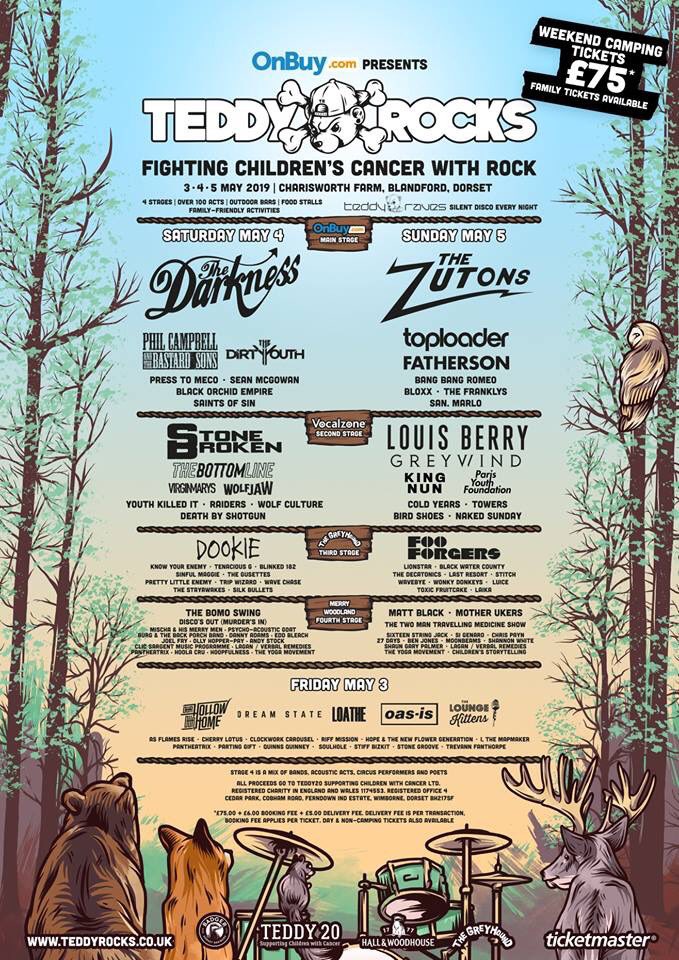 One week to go! Who's everyone excited to see at <a href="/TeddyRocksFest/">Teddy Rocks Festival</a> this year? 

Go grab your tickets from teddyrocks.co.uk/tickets #TRF19 

#TeddyRocksFestival #Fightingchildrenscancerwithrock