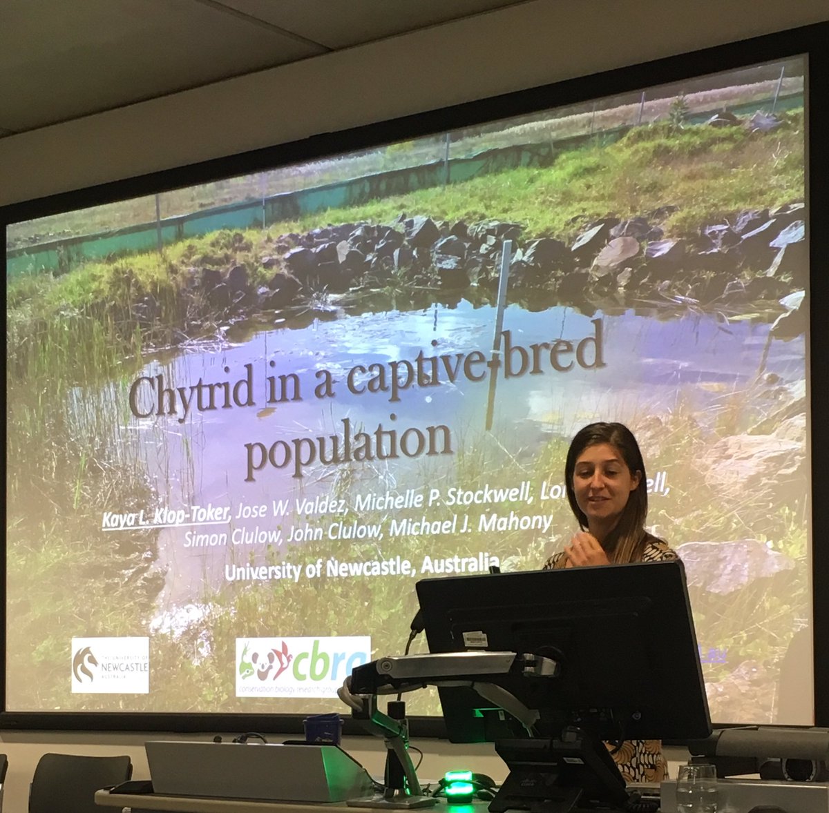 amphibiansorg's tweet photo. Kaya Klop-Toker (Australia) is one of our Future Leaders of Amphibian Conservation! "Chytrid in a created habitat" is her talk at @AmphibianCon! #ACRS #amphibians #conservation https://t.co/5vYvq3mLpm