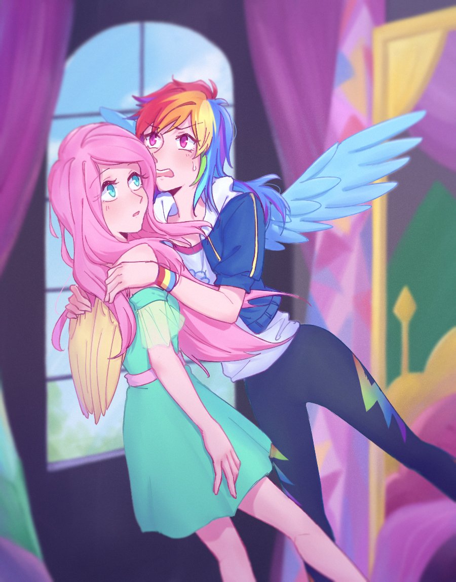 Laochi777's tweet image. #mlp #flutterdash 
我cp好rio😭
