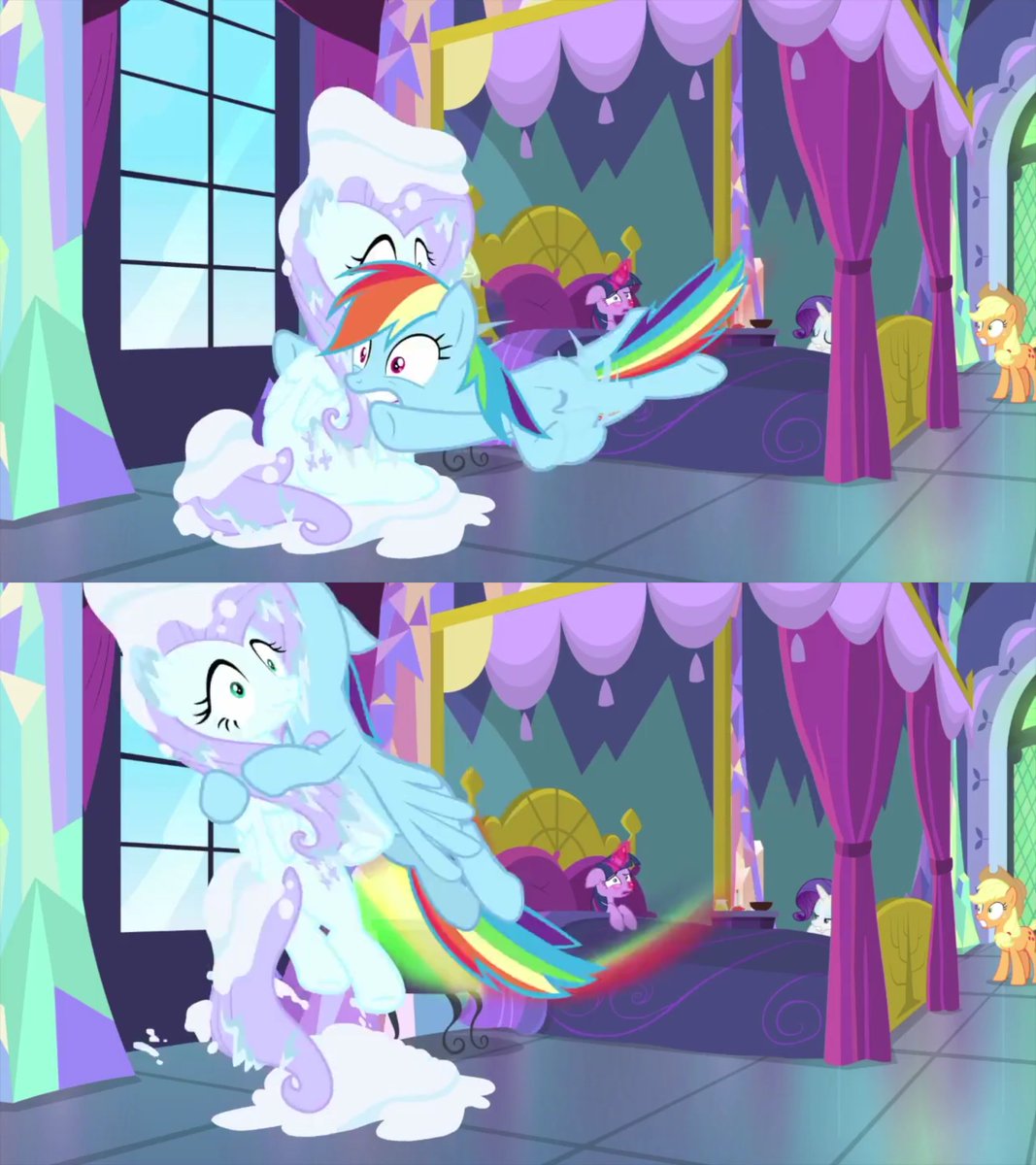 Laochi777's tweet image. #mlp #flutterdash 
我cp好rio😭
