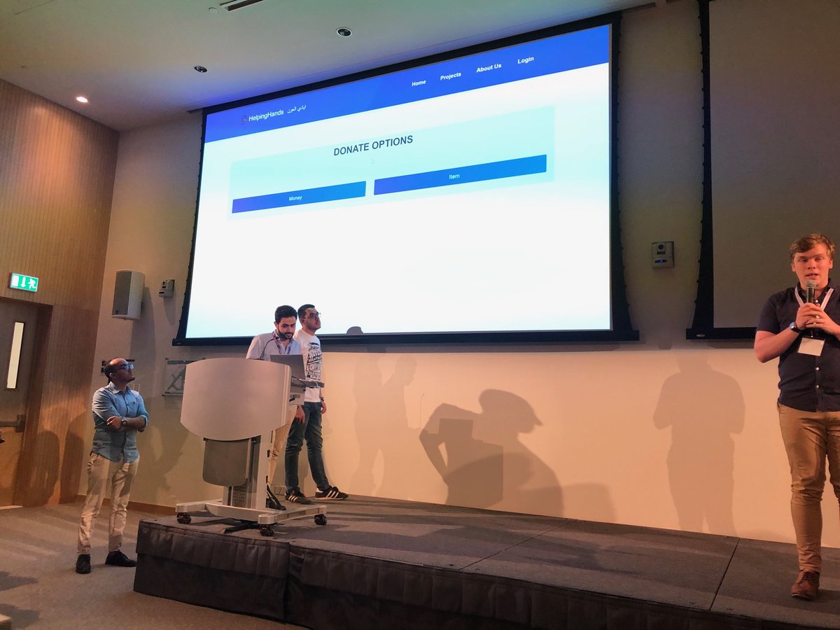 Final day ⁦<a href="/NYUADHackathon/">NYUAD Hackathon</a>⁩ Teams rehearsing their final pitches before the competition. Best of luck to all the teams!