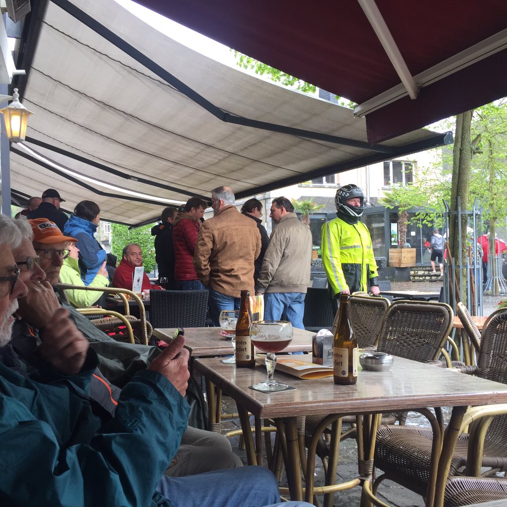 Het is nat en koud in La Rouche bij de #LBL editie 2019.