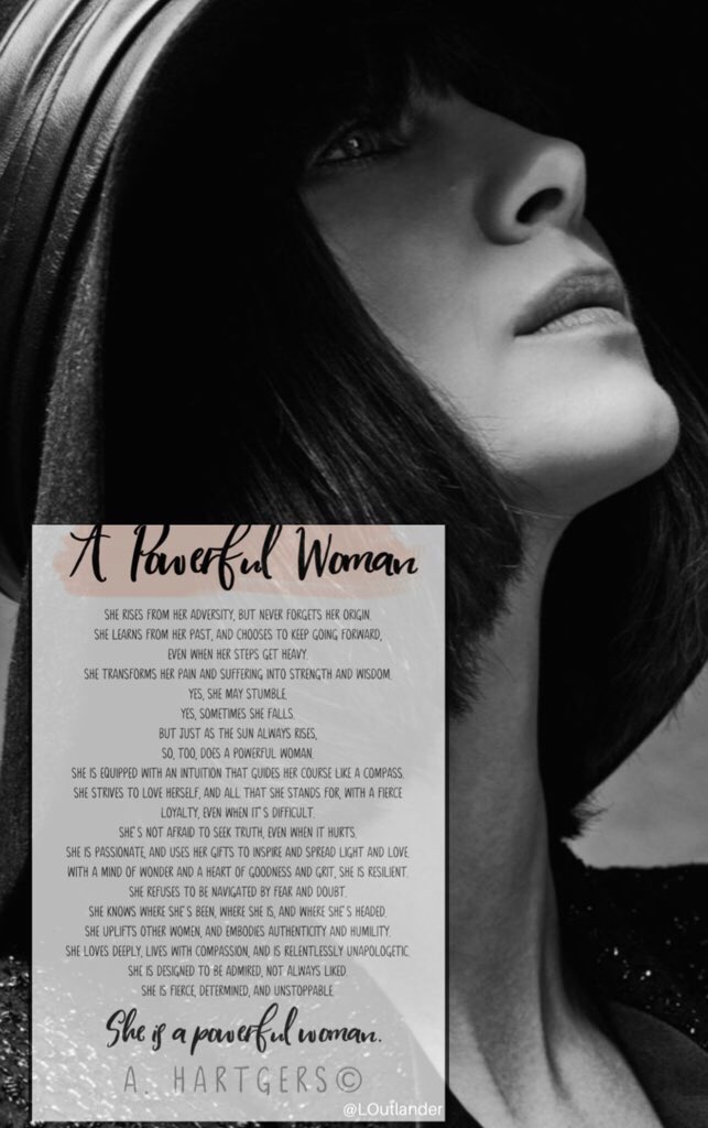 A thread: Caitriona & poetry  #strongwoman  @caitrionambalfe  #empowering