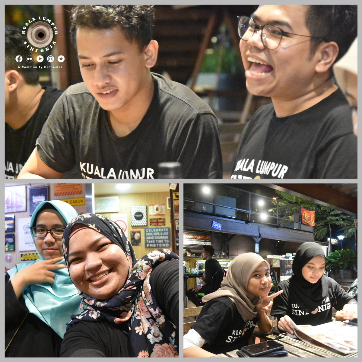KLSinfonia's tweet photo. KL Sinfonia style!

Lepas perform... makan!

#klsinfonia #thesinfoniamovement #klsinfoniaperforms https://t.co/Ih19fHcC9B