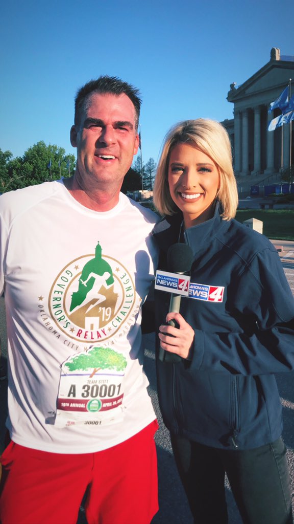 peytonyager's tweet image. “How are you feeling @GovStitt?”
“Peyton, I think I should’ve trained more.”
😂😂 All the runners did amazing today at the @OKCMarathon! I’m so proud to live in this city and work with my @kfor team! #RUNtoRemember #KFOR4