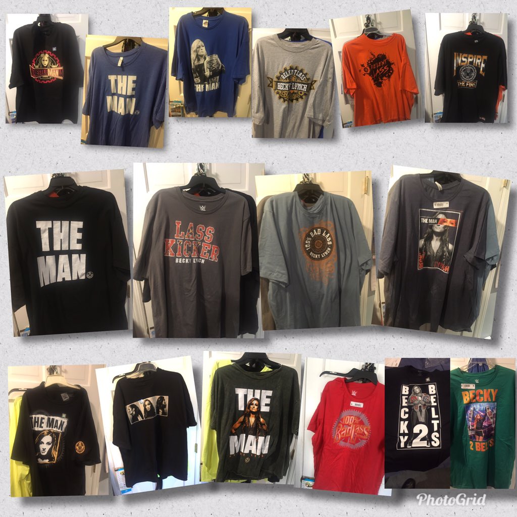 MooseSpasticMan's tweet photo. @WWEShop @BeckyLynchWWE I have 16 and counting! #BetOnBecky! #BeckyIsTheMan #RelentLass #inspireThefire #lasskicker #BadLass https://t.co/qVWVis3CiJ
