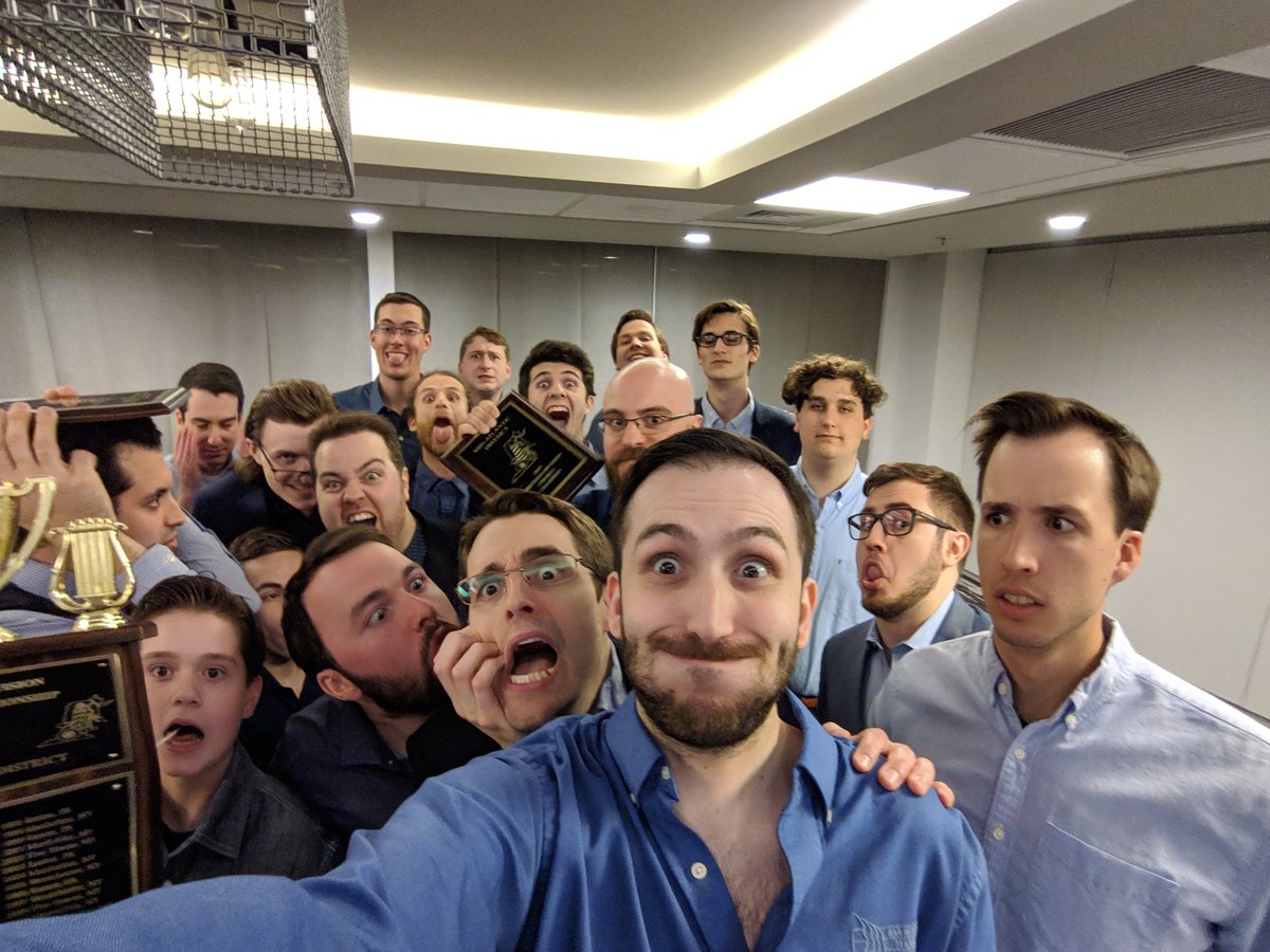 We so proud and honored to be your 2019 Mid-Atlantic Northern Division Chorus Champions! Look how excited (and strange) we are!