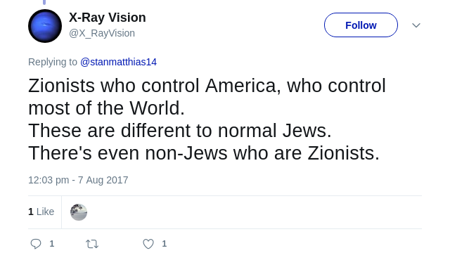 WikiHowToLogout's tweet photo. #x_rayvision has nearly 10k followers and they're being promoted on #socialistsunday

don't follow them they're an antisemite: https://t.co/OTB8zhOZfU