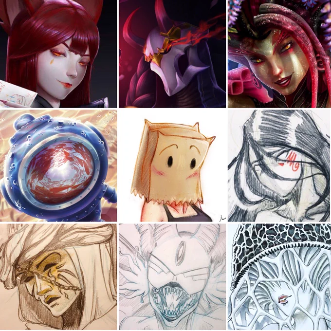 Yup, a group of faceless and not-human creatures #FaceYourArt 