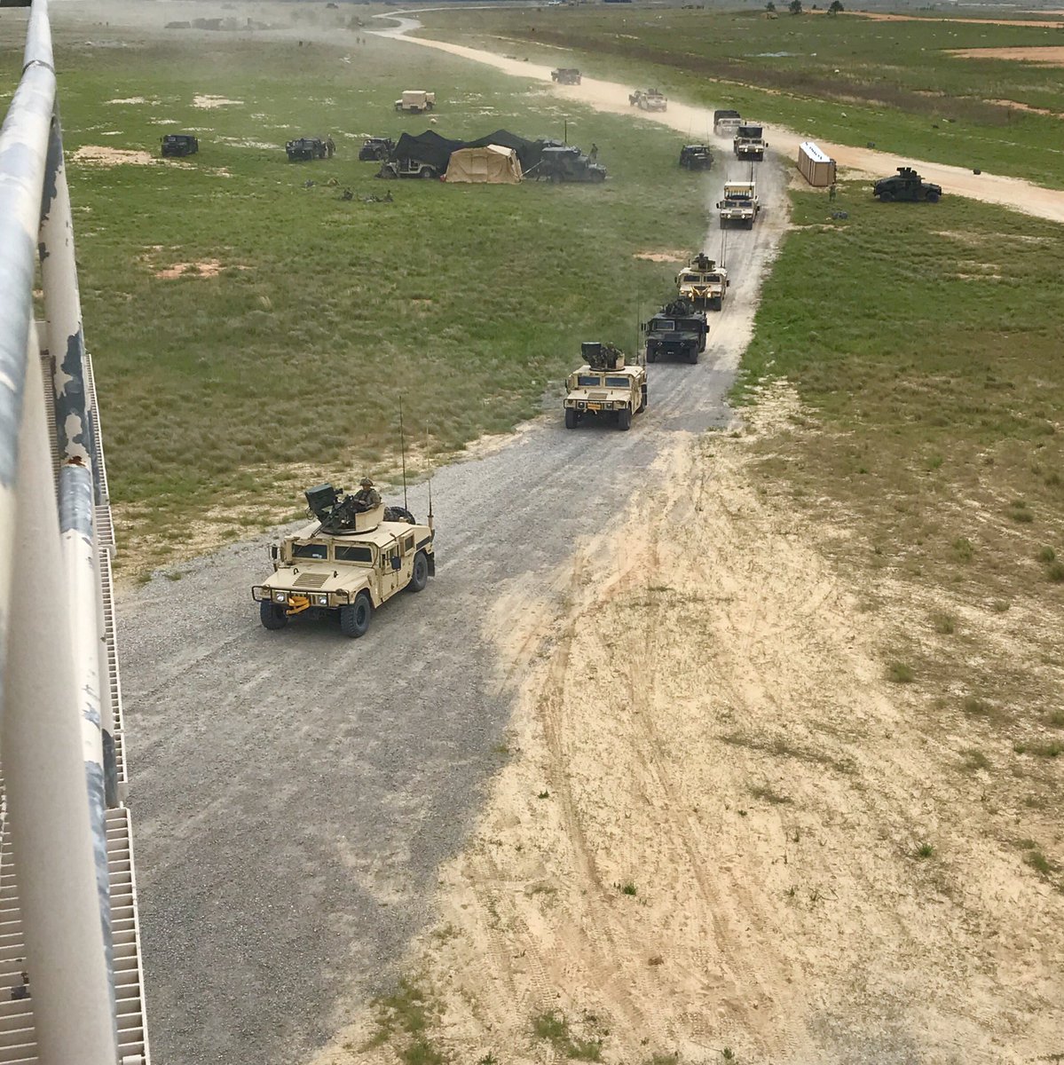 Strike_Hold's tweet photo. #DevilStorm2 is underway, the field landing strip is secured and our follow-on echelons are moving. #StrikeHold https://t.co/AKMpaSKoS0