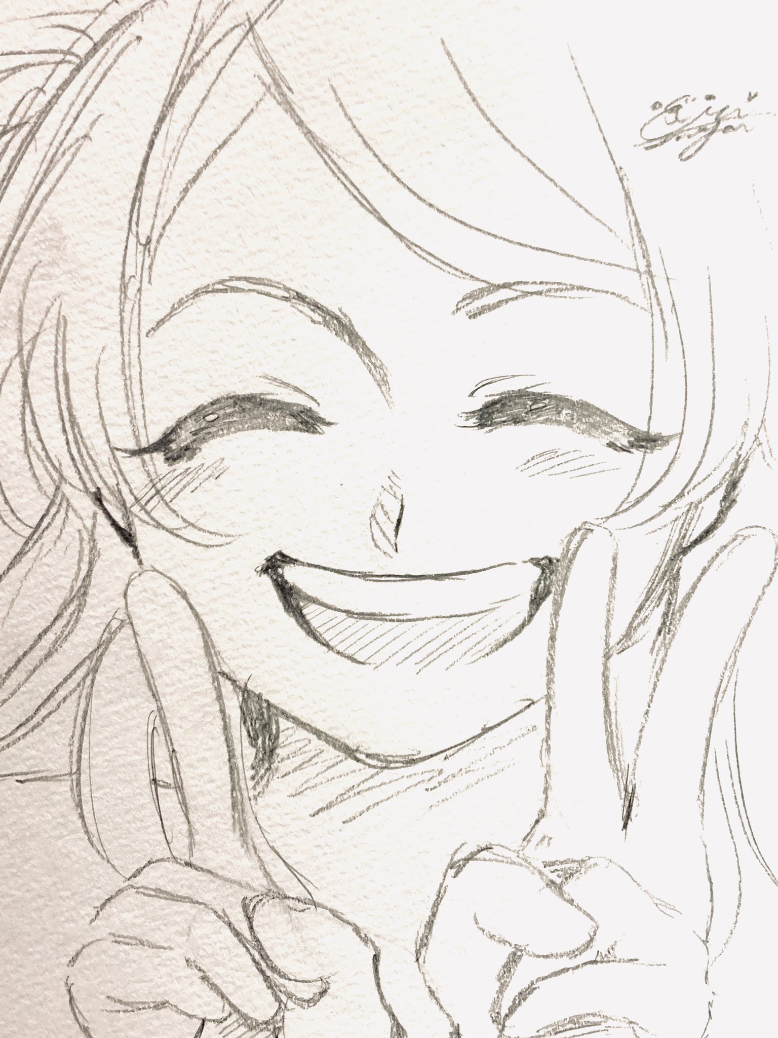 稲川 英里 落書きクオリティで申し訳ないのですが 私もお祝いイラスト描きました 改めて お誕生日おめでとう 英里おやぶんは環が大好きだぞ 大神環生誕祭19 大神環誕生祭19 T Co 3sltze8jsl Twitter