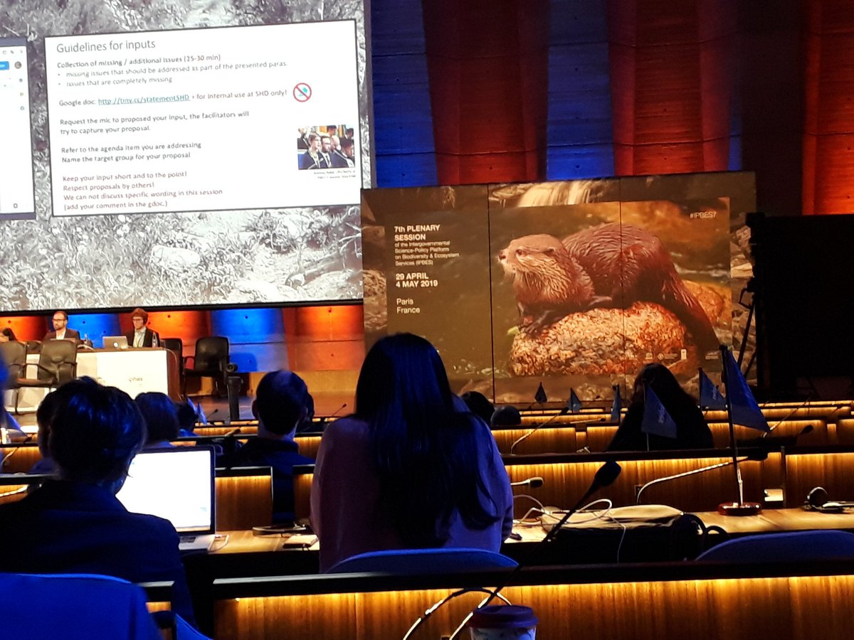 roblond2's tweet photo. Préparation du discours d'ouverture de @ONet_IPBES à #IPBES7. Le @PFE_FWP insiste sur l'importance des #écosystèmes d'#eau douce, sous-représentés mais fortement menacés, tel qu'exprimé à l'ouverture de #IPBES6 ! Un message à renforcer à l'aube du 2eme programme de travail 2030. https://t.co/DPdASrG5Os
