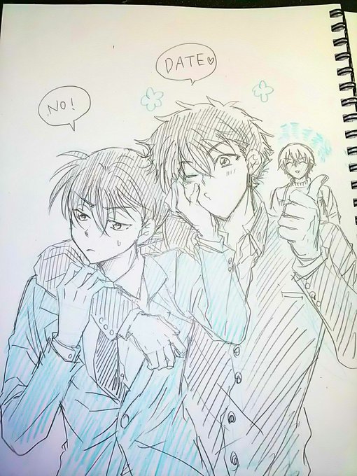 落書きで快新?っぽいけど降新なイラスト。
アナログだとバランスわからぬー? 