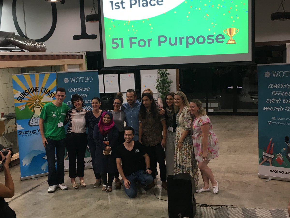 Enjoyed Startup Weekend Sunshine Coast - seven teams developing their businesses in just 54 hours, big congrats to winner 51 for Purpose ... and two of my ones to watch: EGO Labs with nutrition solutions for gamers &amp; We Gut It - a health drink #SWSC2019 #Sunshinecoast