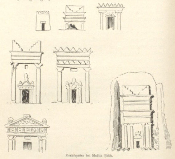 GAbalkhail's tweet photo. #Euting didn't only record daily life in #Saudi. He was also keen on understanding the ancient world of #Arabia. He passed by Al-Ola and went to Madain Saleh. Below are some of the illustrations from there. https://t.co/eRQwOxfcGd