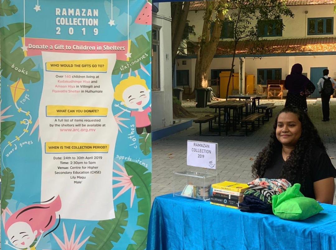 ARC_maldives's tweet photo. Share the spirit of the Holy Month and donate a gift to children in shelters through ARC’s annual #RamazanCollection. We are open for donations for 2 more days from 2.30 to 5.00 pm at @CHSE_HighSchool https://t.co/lUUuHTgeNK
