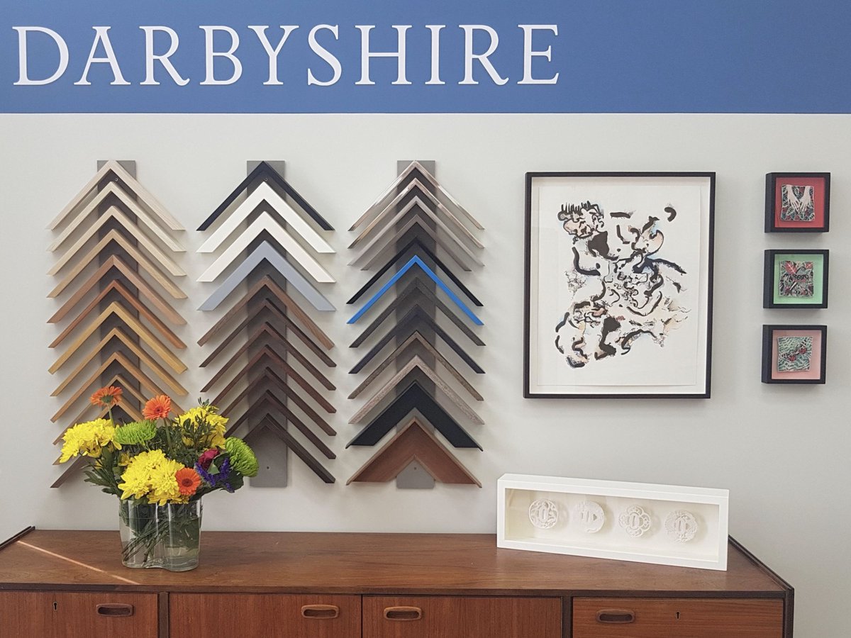 DarbyshireFrame's tweet photo. LAST DAY of @FreshArtFair today! Our talks, offering advice on framing your art collection, take place at 12.30 and 3.30pm. #MadeInDarbyshire #Myfreshartfair https://t.co/zdcPMX9SLW