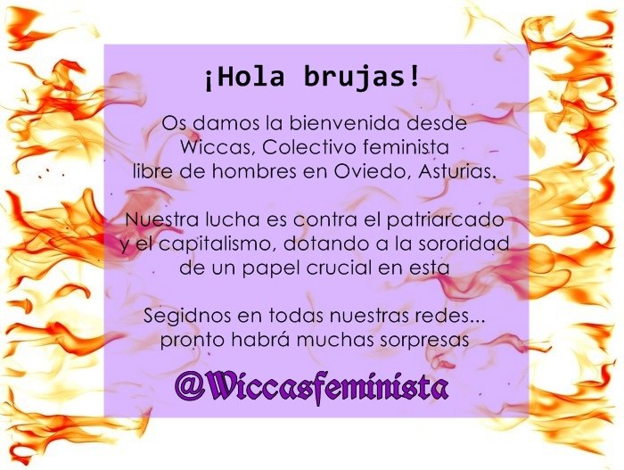 wiccasfeminista's tweet photo. Bienvenidas 🔮💜 https://t.co/MJI30Ktnnv