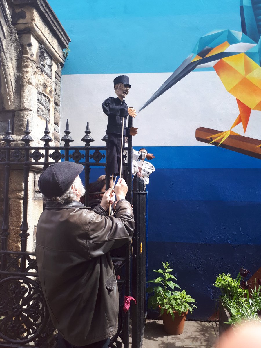 FWWCCC2019's tweet photo. Puppet walk underway! # ww1 https://t.co/ecjCmlLzie