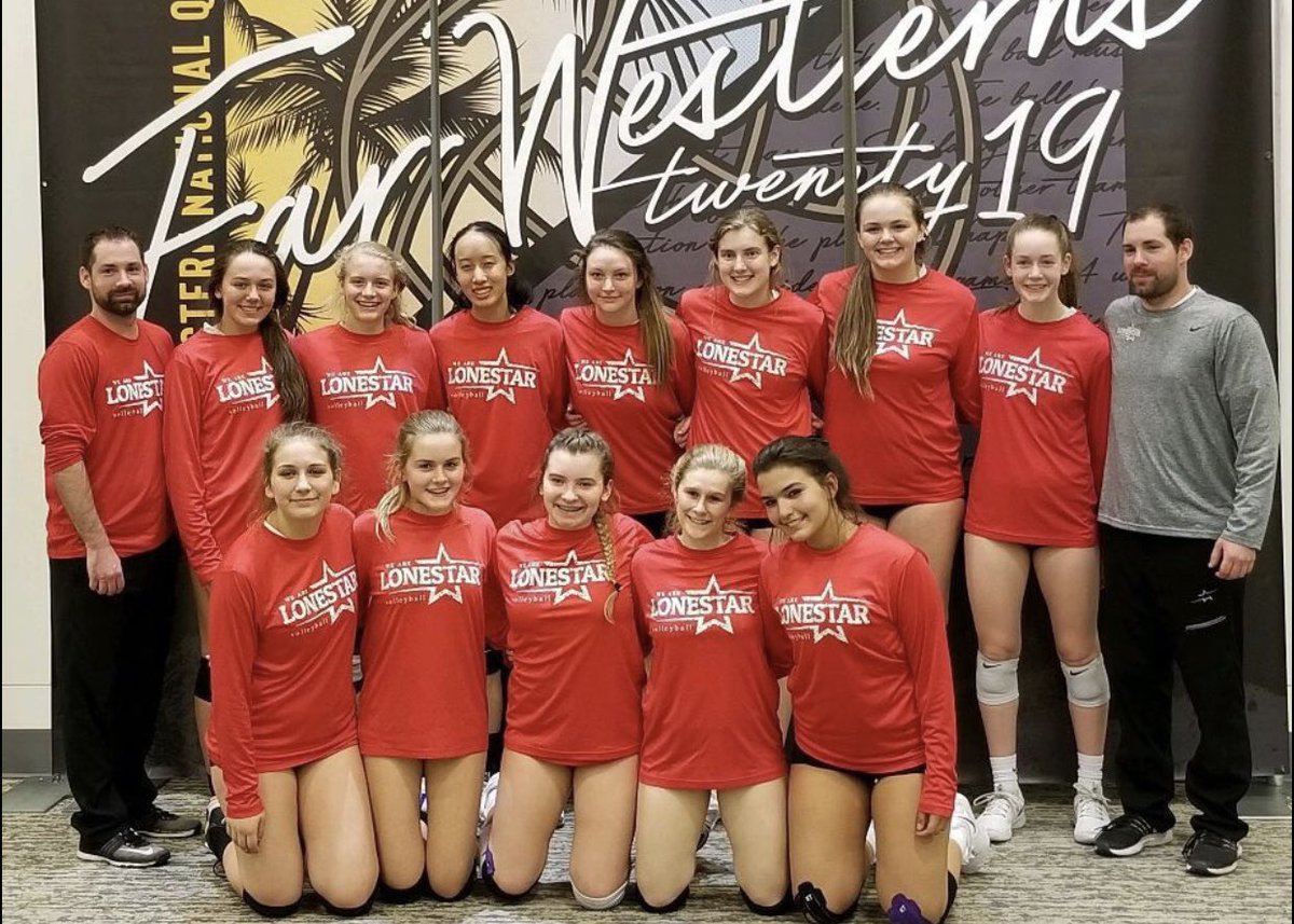 Good luck LoneStar 15 White on their bid hunt in gold today at the Far Westerns tournament. #lonestarvolleyball #LoneStar15White #trustthetwins