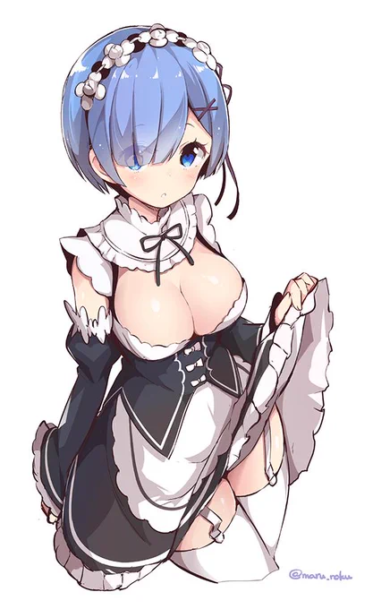 このレムっぱい。もう3年前の絵なのかー  #平成最後に自分史上一番バズった絵を貼る 