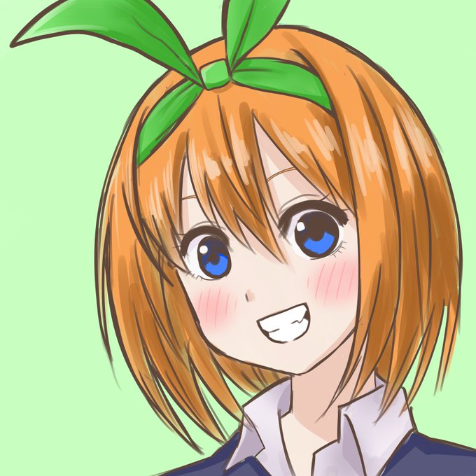 香那🌱さんがTwitterに投稿した中野四葉(五等分の花嫁)のイラスト。