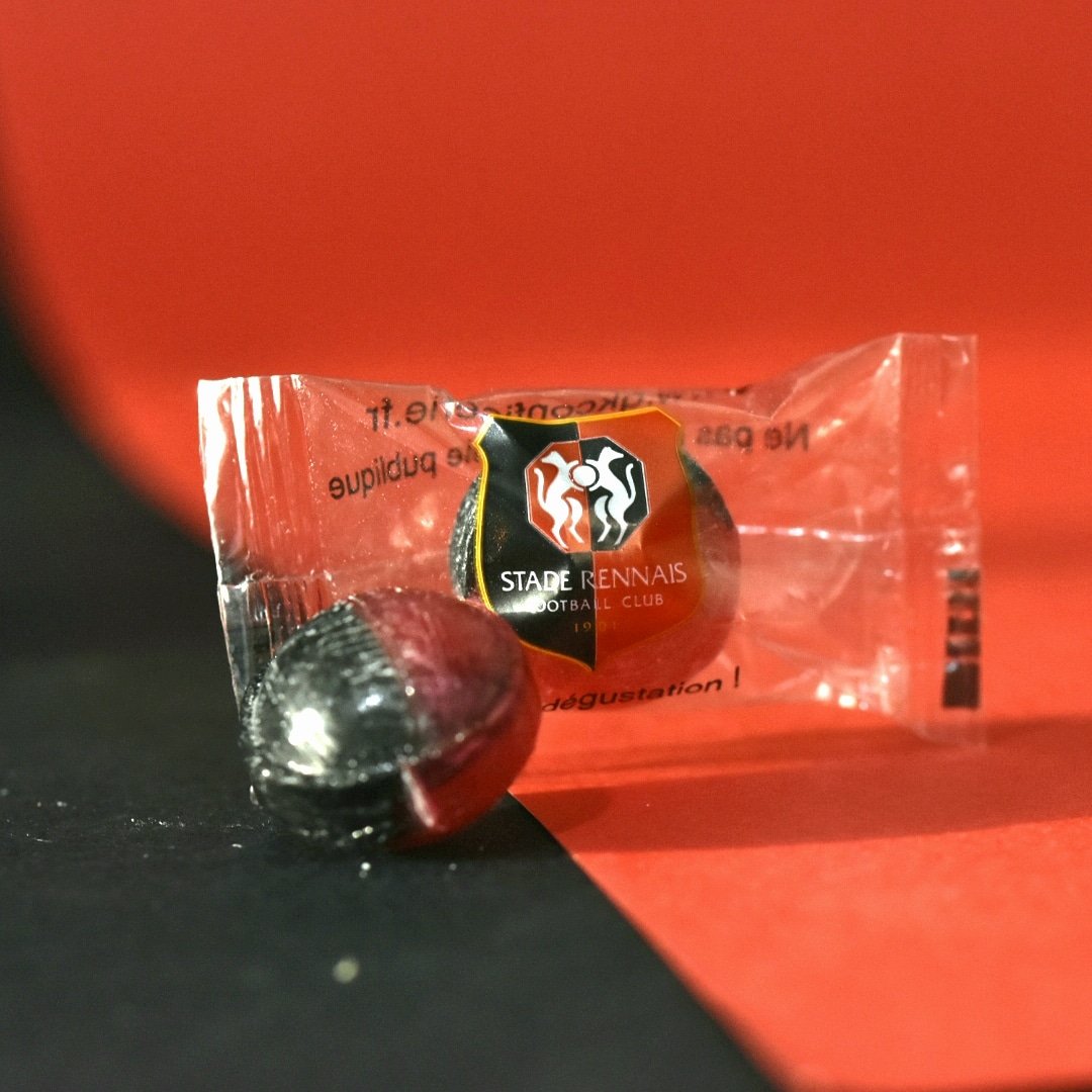 Réalisation pour le <a href="/staderennais/">Stade Rennais F.C.</a> 
Nos bonbons ont porté chance !
Bravo !
