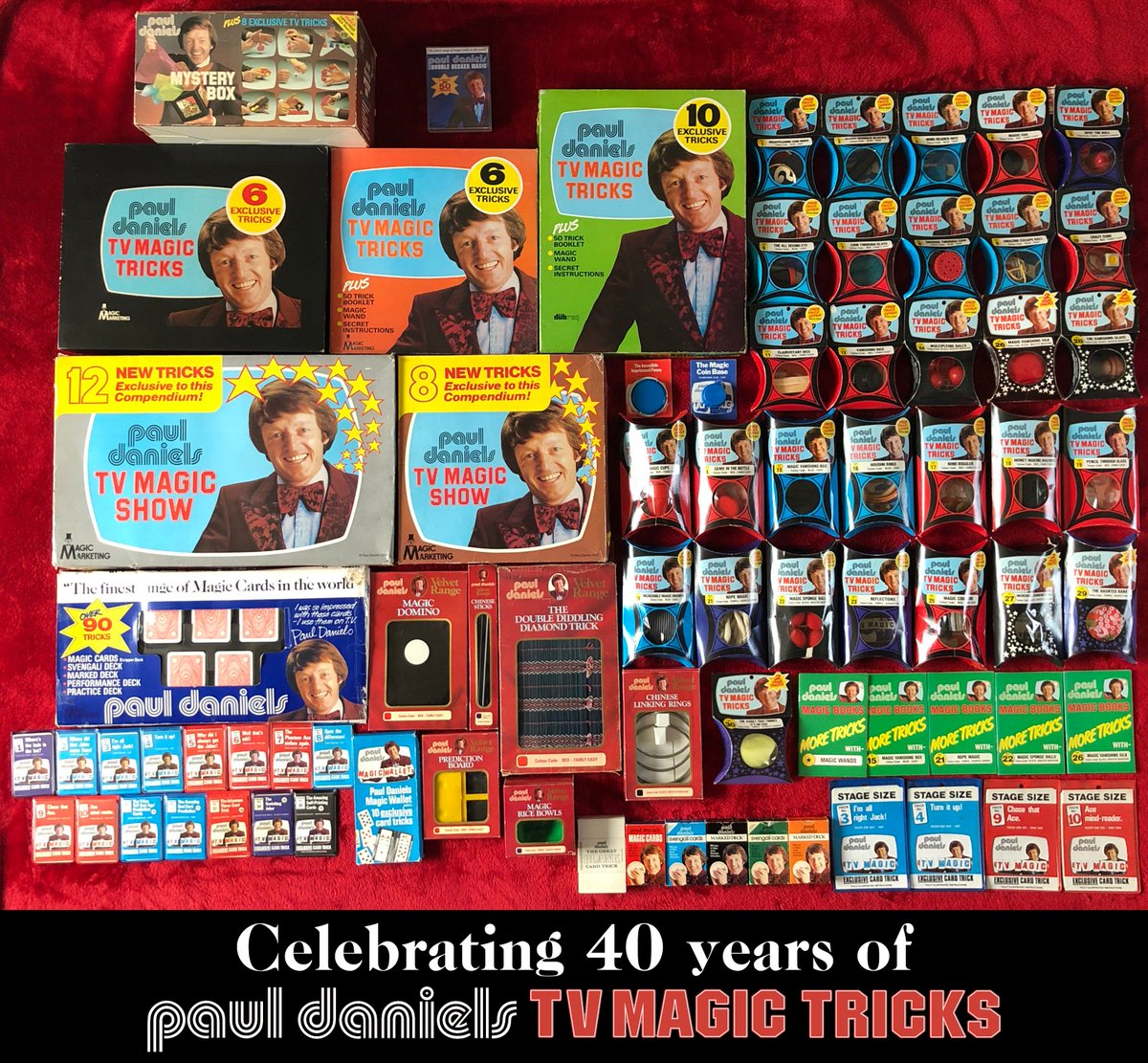 MickWilsonMagic's tweet photo. @thedebbiemcgee Hi Debbie, a great many magicians &amp; I are remembering Paul &amp; the huge influence he had on us all. Long live his legacy and memory! Plus, we've thoroughly enjoyed collecting all the TV Tricks from our childhood. 40th anniversary celebrations. https://t.co/26e4LfQ7pv