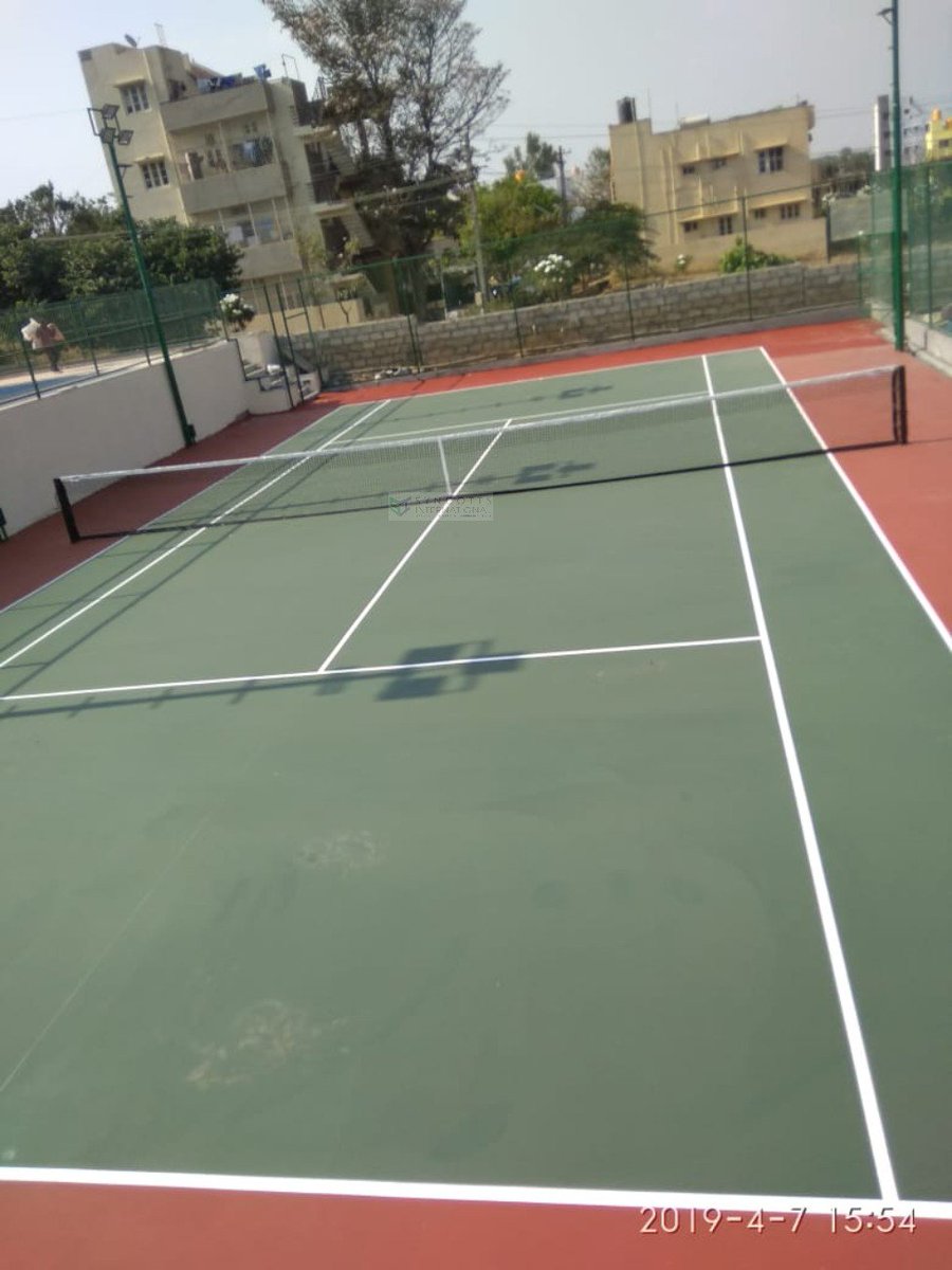 Syncotts1's tweet photo. Project Alert: @syncotts1 has recently completed the #construction of a synthetic 5 layer #acrylic system #Tennis court for a renowned #realestate developer located in #Bangalore, Karnataka.
#sports #sportsinfra #syntheticcourt #sportssurfaces #Karnataka #designbysyncotts https://t.co/0CDxq2RJ1p
