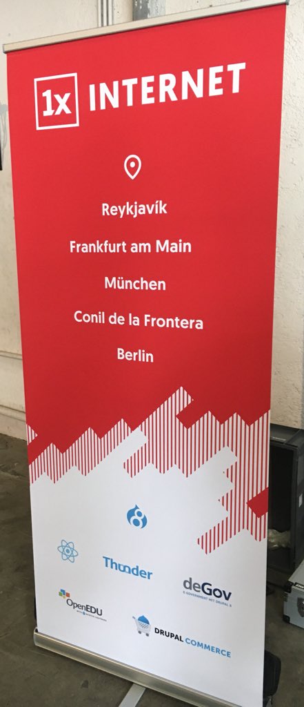 Proud to be a #gold sponsor of <a href="/DrupalCampMuc/">DrupalCampMuc</a> - enjoying every minute of it and connecting with the #drupal community