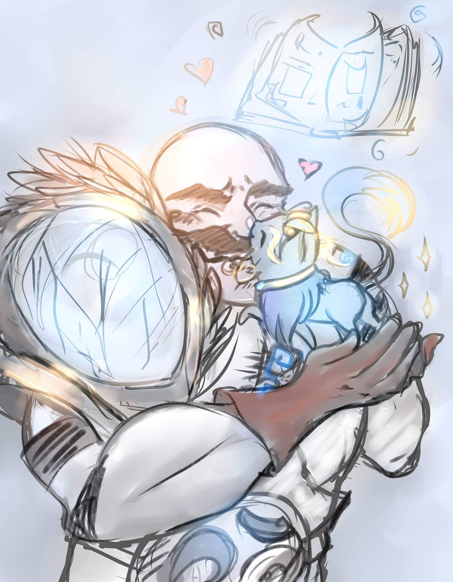 skynekoart's tweet photo. Quick sketch of Yuumi with Braum! When I read the lore and found out that they are friends it made me so fuzzy inside ;w; might turn it into a finished work later! <3
#leagueoflegends #yuumi #fanart #LeagueOfLegends #cats https://t.co/11p2JyLmfL
