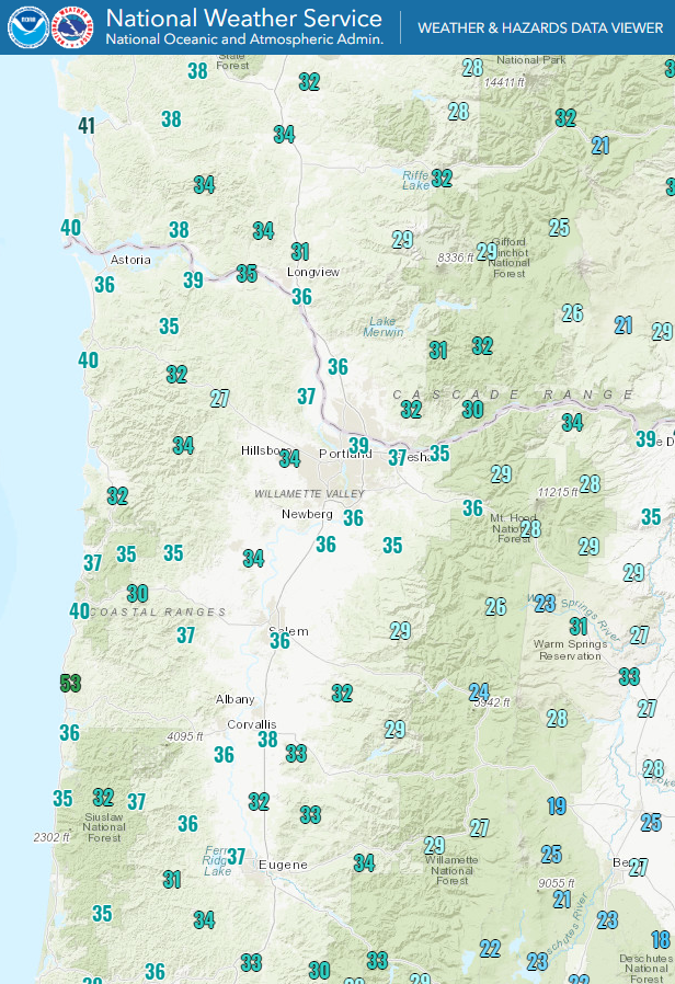 NWSPortland's tweet photo. Burrrr, its cold out there! There must be some...๐คญ
What we meant to say is...Here is a look at the current temps across the area this morning. A frost advisory remains in effect until 9 AM this morning. #ORwx #WAwx #pdxtst #nightshifthumor https://t.co/GrbjsZMNCY
