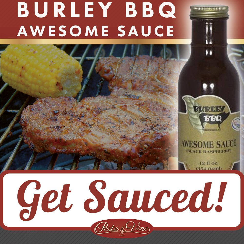 PastaAndVino's tweet photo. It's time to make everything awesome again with Burley BBQ Awesome Sauce! Burley BBQ Awesome Sauce is made with black raspberries to give it a nice sweet, yet tart flavor. 

Purchase your jar of Burley BBQ Awesome Sauce.
☞ https://t.co/vcUxUimGea https://t.co/DiKH98C8Gg
