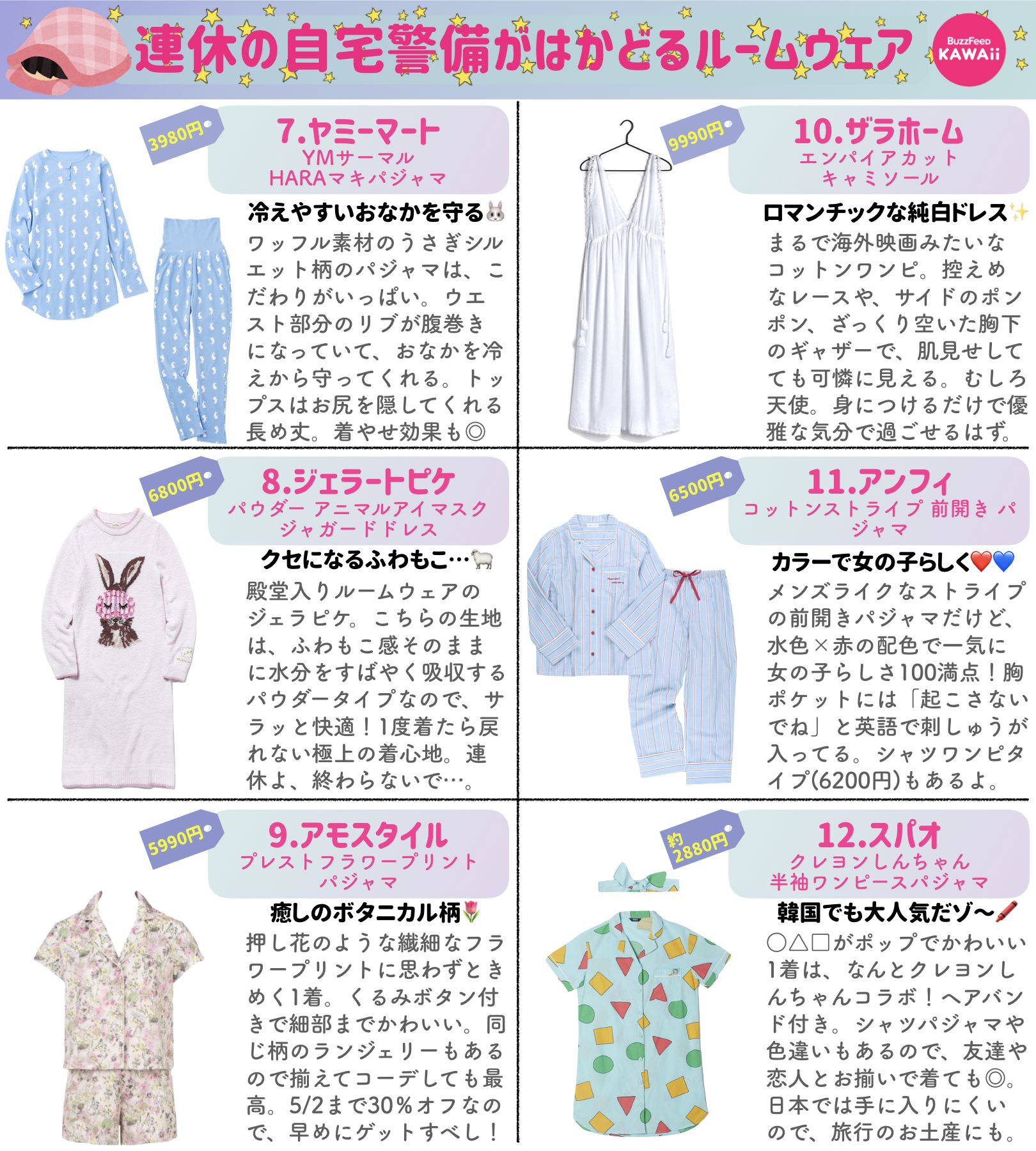 Buzzfeed Kawaii Twitterissa 10連休は家にひきこもってゴロゴロしまくりたい そんなインドア派にオススメのかわいいルームウェアやパジャマをまとめました