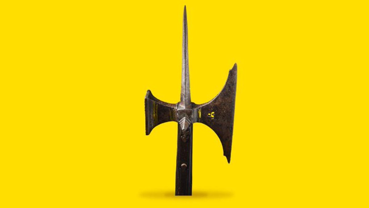 NorwichCastle's tweet photo. Did you know that the War of the Five Kings in #GameOfThrones was based on the historical Wars of the Roses?

This poleaxe is dated to 1470, during the Wars, and would have been used to cut through armour plates. Be part of its story by adopting it here: https://t.co/86L2VO21KA https://t.co/PtGFMi4cyr