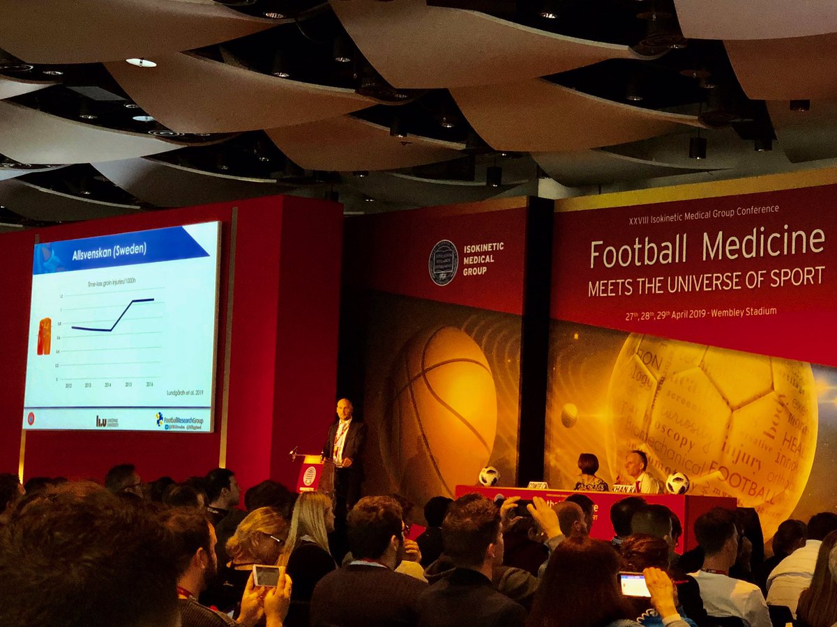 <a href="/MHgglund/">Martin Hägglund</a> presenting results from a new studie about hip and groin injuries in the swedish first football league. #FFMED <a href="/KSSTA/">Knee Surgery, Sports Traumatology, Arthroscopy</a> 

ncbi.nlm.nih.gov/m/pubmed/30895…