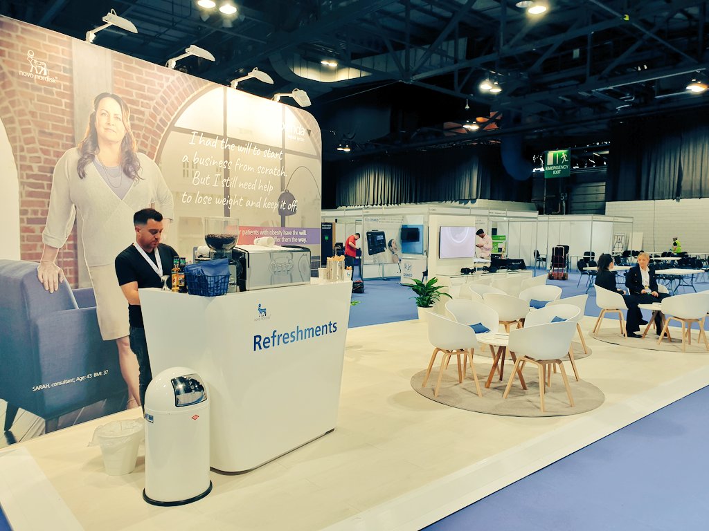 We made it! This week we're in bonnie #Scotland at the Novo Nordisk booth serving fresh #coffee  . 
#eventcoffee #conference #eventcatering #novonordisk #cardifftoglasgow #glasgow